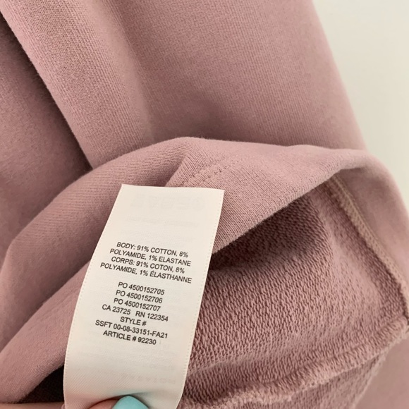 NWOT The Group by Babaton Cornell Mock-neck Sweater Dress Pastel Pink Aritzia - Picture 8 of 13